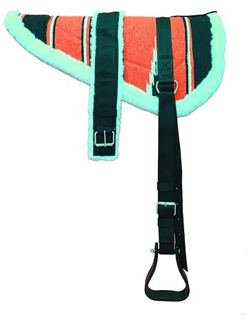 Y&Z Western Horse Bareback Pad con staffe e Circonferenza (Grigio)