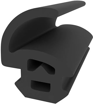 Anschlagdichtung mit Lippe für Schüco Fenster - Schwarz - 8 Meter - Fensterdichtung - Lippendichtung - Zugluftschutz