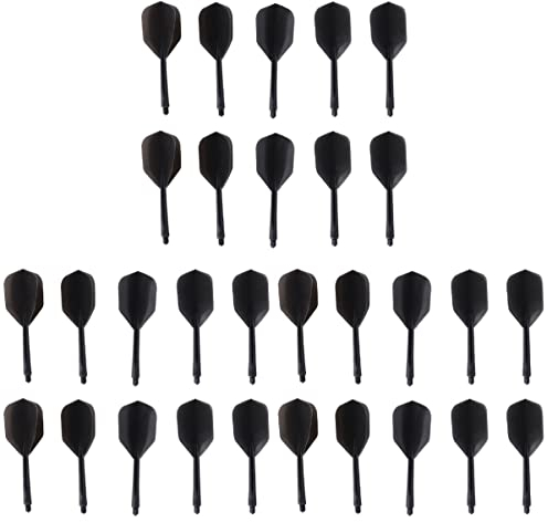 INOOMP 30stücke Teiliges Professioneller Dartflüge Und Schäfte Transparente Integrierte Dartwelle Robustes Zubehör Für Dartpfeile Für Anfänger Und Sportliebhaber