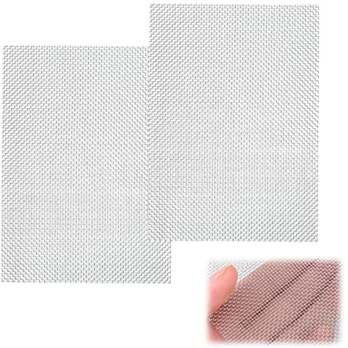 Grille Métallique Anti Insecte, Acier Inoxydable Grillage,Grille Métallique,Maille en Acier Grillage,Grillage Anti Rongeur,Grillage Mailles Fines,21cm X 30cm×2