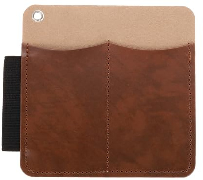 QUARKZMAN Leder Taschenorganizer 5,1 x 5,3 Hakenunterstützungstasche Messertasche mit Stiftschlaufe für Taschenmesser, Taschenlampen, Stifte und Multitools, Schwarz