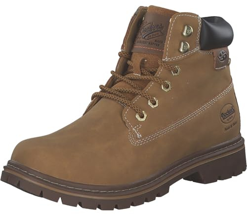 Dockers by Gerli Bottes de combat pour homme, chaussures de sport et d'extérieur imperméables, Golden Tan 910, 42 EU