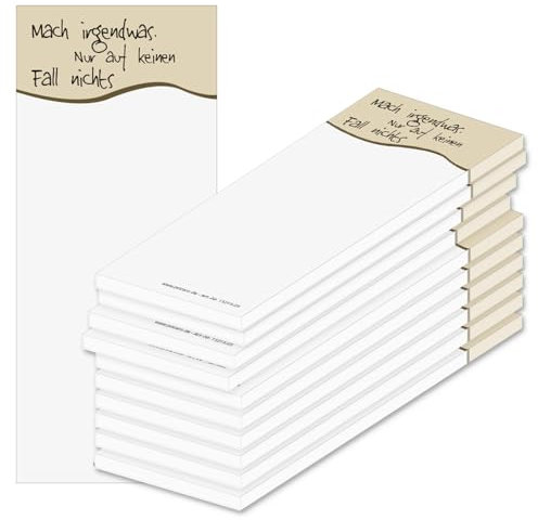 PRICARO Notizblock Spruch 05, magnetisch, 62x148 mm, 10 Stück