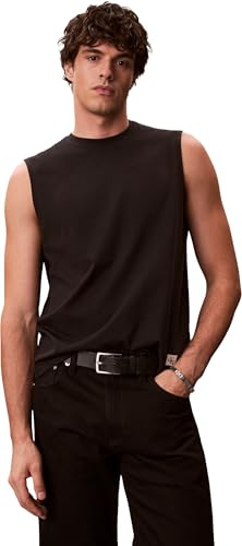 Calvin Klein Men's 30s Jersey Badge Muscle Tank Lv04rf273g Tank Top