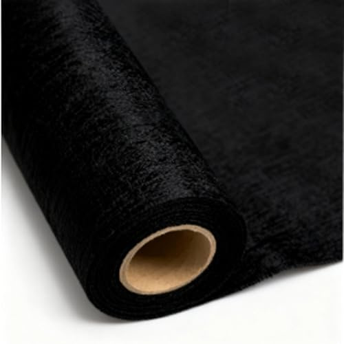 Tela de Entretela Fusible 1 PCS Tela de Entretela Termoadhesiva 300 x 100 cm Costura Entretela Adhesiva Plancha Negro 50g/m² Guata Termoadhesiva Adecuado para Reforzar y Coser Tejidos (3m/50g-black)