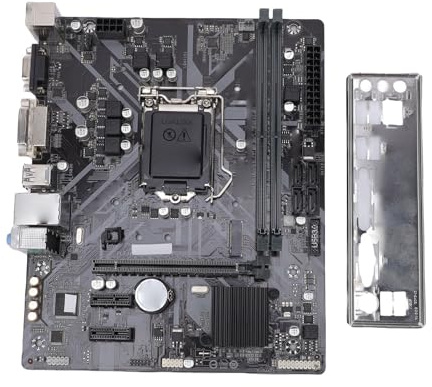 Plyisty Micro-ATX-Motherboard mit LGA 1151-Sockelunterstützung für I7 I5 I3 Pentium Celeron-Prozessoren der 8. und 9. Generation, Dual-Channel-DDR4-Steckplätze, 2 DDR4-DIMM