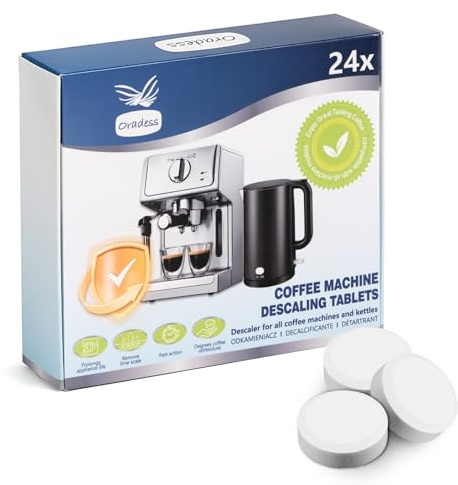 30 Pastilles de Nettoyage pour Machine à Café - Comprimés Détartrants pour Machines Automatiques, 3-en-1 Fiable Détartrage, Nettoyage et Protection