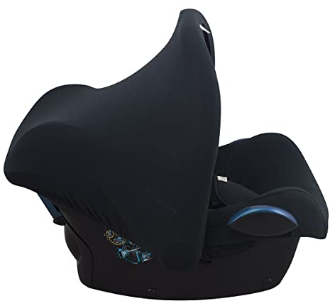 JYOKO KIDS Universal Sonnenschutz Sonnenverdeck kompatibel mit Maxi Cosi, Babyschalen oder Kinderwagen, gruppe 0 Autositz, geeignet für die meisten Marken (Black Series)
