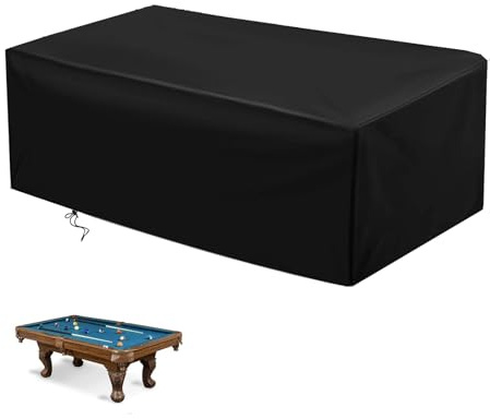 POMER Fundas para mesa de billar de 260 x 135 x 82 cm, impermeable y resistente al polvo, tela Oxford, para mesa de billar