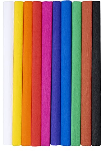 Volangpapper 50 x 200 cm TOP-2000 Creatinio klassisk färgblandning pack 10 stycken