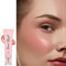 Liquid Blush Blusher, Soft Cream Blushes Blush, Nude Pink Blush Liquid for Cheeks Make Up, Soft Cream Blush, Weightless Waterproof Natural-Looking, Skin Tint Blush Makeup