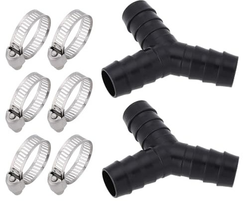 SG Store 2 PCS Juegos de Conectores en Y para Manguera de Drenaje 16 Mm Conector en T para Tubo de Lavavajillas con Abrazadera para Manguera Combinación