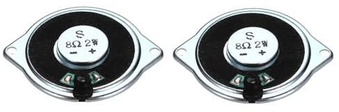 QUARKZMAN 2Pz 2W 8 Ohm Mini Altoparlante-Guscio Auricolare Metallico Interno Micro Magnete Speaker Per Piccoli Altoparlanti-DVD EVD Multimediale Mobile Radio