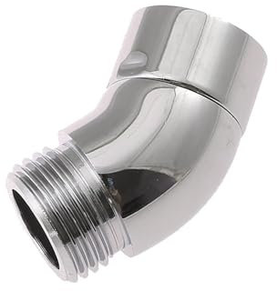 GUYTRM Adaptador de codo de ducha, extensión de brazo de ducha, conexiones G1/2, conector de ducha, boquilla de rociador de baño duradera, accesorios lingli(A)