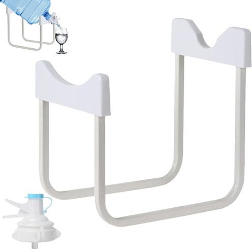 Support pour Bouteille d'eau de 5 gallons et buse de Distribution |Support de Refroidisseur d'eau Potable antidérapant avec Bec réutilisable | Support de Carafe pour carafes Non filetées de 55 mm de