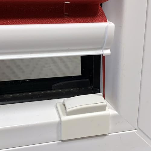 Klebeplatten für Plissees mit Gelenk und integriertem Spannschuh ***Vorteilspack*** (3X 4 Stück) - Klebeträger - Plissees in der Glasleiste ohne Bohren montieren - ps QUICKFIX