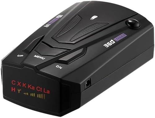 Speed Camera Detector, Long Range Speed Camera Detector With 360° Protection & Voice Alerts, Detects Upcoming Hazards For Vehicles, Electronics Car Speed Detector Radar for Police (Black)