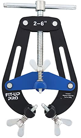 B&B Pipe 1221 PDQ Pipe Clamp (Medium) fits 2 to 6 Pipe for Pipe Fitting, Fit Up, and Welding