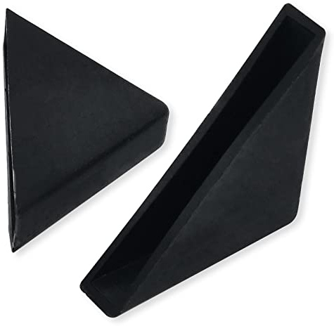 6mm(1/4inch) Black Triangle Shape Plastic Glass Corner Protector,Anti-Collision Right-Angle Plastic Corner Guard for Furniture,Wood Planks,Picture Frame, Painting, Shipping, Packing(40pcs)