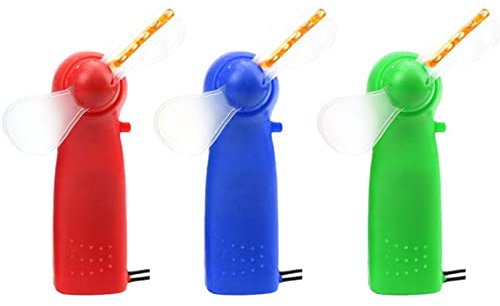 RJSQAQE 1pc Mini Fan Luminous Toy Colorful Lights Handheld Kids Fan Changing Light Led Col Concert W2r6 Toys Cooling Electric Props Fans
