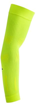 Floky No Strain 2pz manicotto sport biomeccanico. Tennis, padel, basket. Riduce le vibrazioni, sostiene gomito e avambraccio. Manicotto a compressione, stabilizza tendini e muscoli (Giallo Fluo, XS-S)