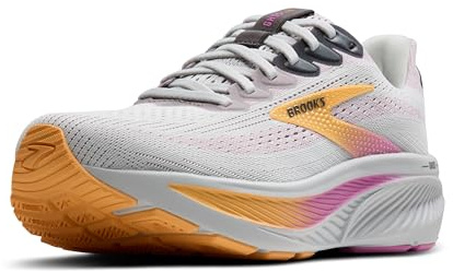 Brooks Femme Ghost 17 Sneaker, Oyster/Apricot/Pink, 37.5 EU