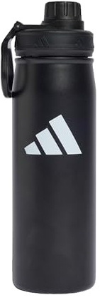 adidas Unisex Metal Bottle Screw Top 0.6 liter, black/black, One size