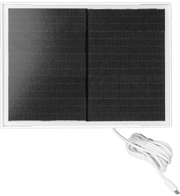 Solpanel för Säkerhetskamera med Högeffektiv Monokristallin Kiselkraftverk, 10W, Väderbeständig Design, för Utomhus