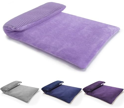 UNCN Wheat Bags Microwavable with Washable Cover | Microwave Heat Pad for Back Pain Relief 32×17 CM | Heat Pads for Muscle Cramps Menstrual Joints Relief