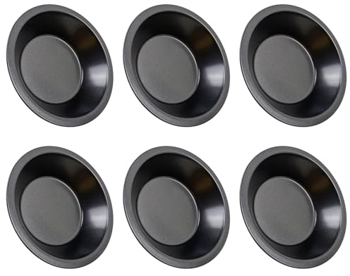 NVOQILIN Molde de acero al carbono antiadherente de 5 pulgadas para postres individuales