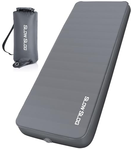 Self-Inflating Sleeping Mats for Outdoor 4in Foam Sleeping Pad, Gray