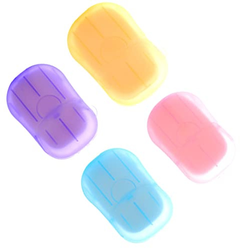 Savon en papier jetable Mini Soap Case de savon 20 feuilles Travel Washing Hand Bath Tobetry Paper Socon