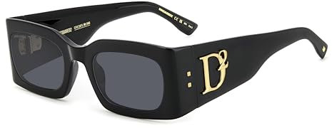 Dsquared D2 0109/s 807/IR BLACK Sunglasses Women Acetate, Standard, 52