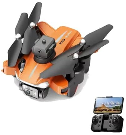 LKHLTBF Arancia,Dual Battery,Nuovo Drone p11 Max 8k 5g HD GPS Fotografia Aerea Professionale Doppia Telecamera evitamento Ostacoli brushless quadricottero Pieghevole