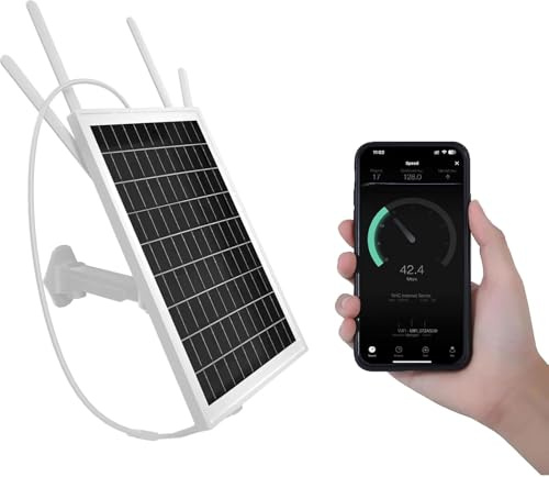 Modem Router 4G LTE alimentato a energia solare, ripetitore di segnale del router WiFi solare esterno con slot per scheda SIM