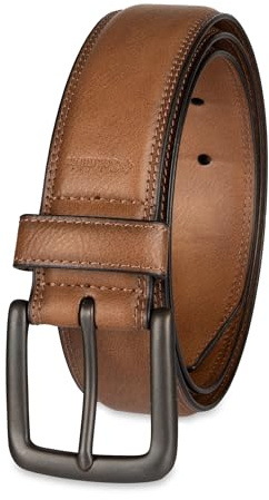 Columbia Men's Casual Stretch Burnished Edge Belt, Tan, Medium