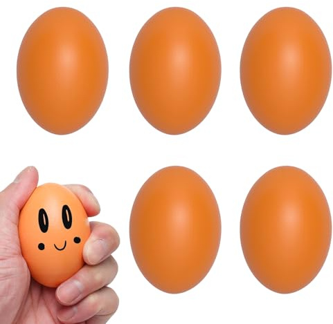 Uova Finte in Legno Uova Finte per Galline 5 Pezzi Uova Artificiali Uova Finte Uova di Gallina in Legno Uova Finte in Legno Aiutano Le Galline Ovaiole per Nido delle Galline