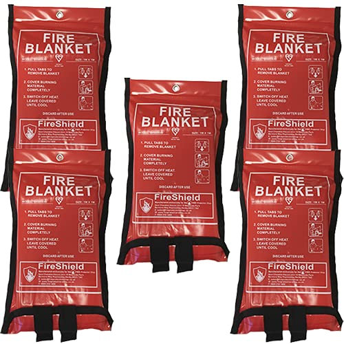 5x 1.0m x 1.0m Soft Case Blanket - FireShield