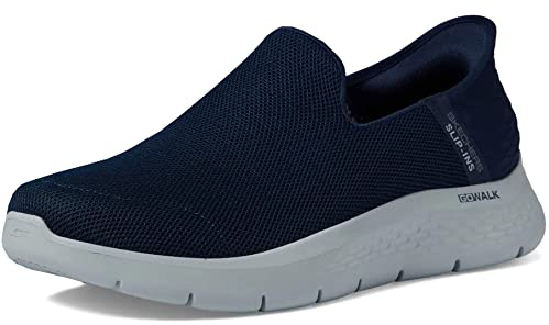 Skechers Men's Go Walk Flex No Hands Hands Free Slip-Ins Sneaker, Navy, 10.5 X-Wide