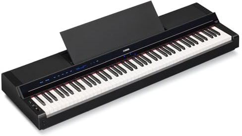 Yamaha P-S500 - Smart Digital Piano with 88 Weighted Keys, Stream Lights, Bluetooth, VRM, 660 Voices, Audio/MIDI Recording - Black