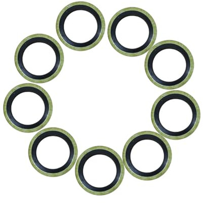 kopplingsspak Bromsspak bromskopplingsspak M10 Bult Oljeavtappningsskruv Tätningsbricka Packningar 1set / 10 st Passar för Motorcykel Hydraulisk Koppling Bromspump Bromsok(M8 10pieces)