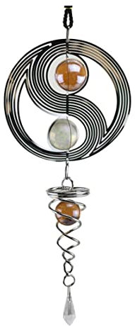 Carillon éolien Spinners 3d tournoyer rotatif en acier inoxydable cristal de vent pour les carillons de décoration extérieurs intérieurs 1 décoration de jardin