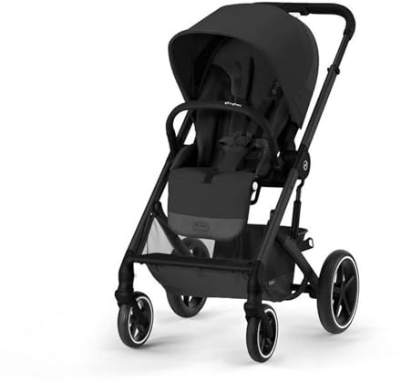 Poussette Tout-Terrain Balios S Lux - Châssis Noir et Siège Moon Black