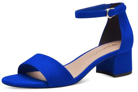 Tamaris Women's Sandals in White, royal blue, 4 UK