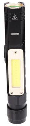Uonlytech 90grad Taschenlampe Wiederaufladbar Usb Drehclip Cob Arbeitsleuchte Handtaschenlampe Magnet Versteckter Usb-ladeanschluss