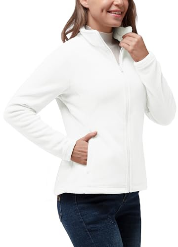 33,000ft Womens Fleece Jackets Ladies Lightweight Warm Full Zip Coat