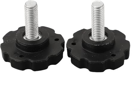 Tornillos de apriete resistentes y convenientes de M8 x 25 mm para un montaje rápido de paraguas (2 unidades)