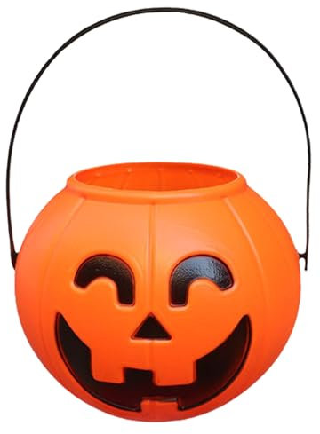 Secchio a LED – Trattare sacchetti per dolciumi, Halloween Light Up Tote | Cestino luminoso per divertimento notturno spaventoso | Secchio riutilizzabile per feste di bambini o dolci