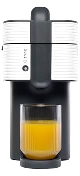 One exprimidor de naranjas electrico automatico | Tu zumo listo en menos de un minuto con solo pulsar un botón - orange juicer machine hecha en España | Más Rápida. Más Limpia. Mejor (BLANCO)