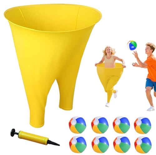Kezidhp Giochi da Esterno, Set di Lancio per Feste con 8 Palline e Pompa ad Aria, Giochi Divertenti per Feste in Famiglia e Gruppi di Adulti